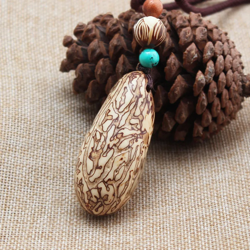 Модное этническое ожерелье камни винтажная тарелка ручная работа sanwoods винтажные