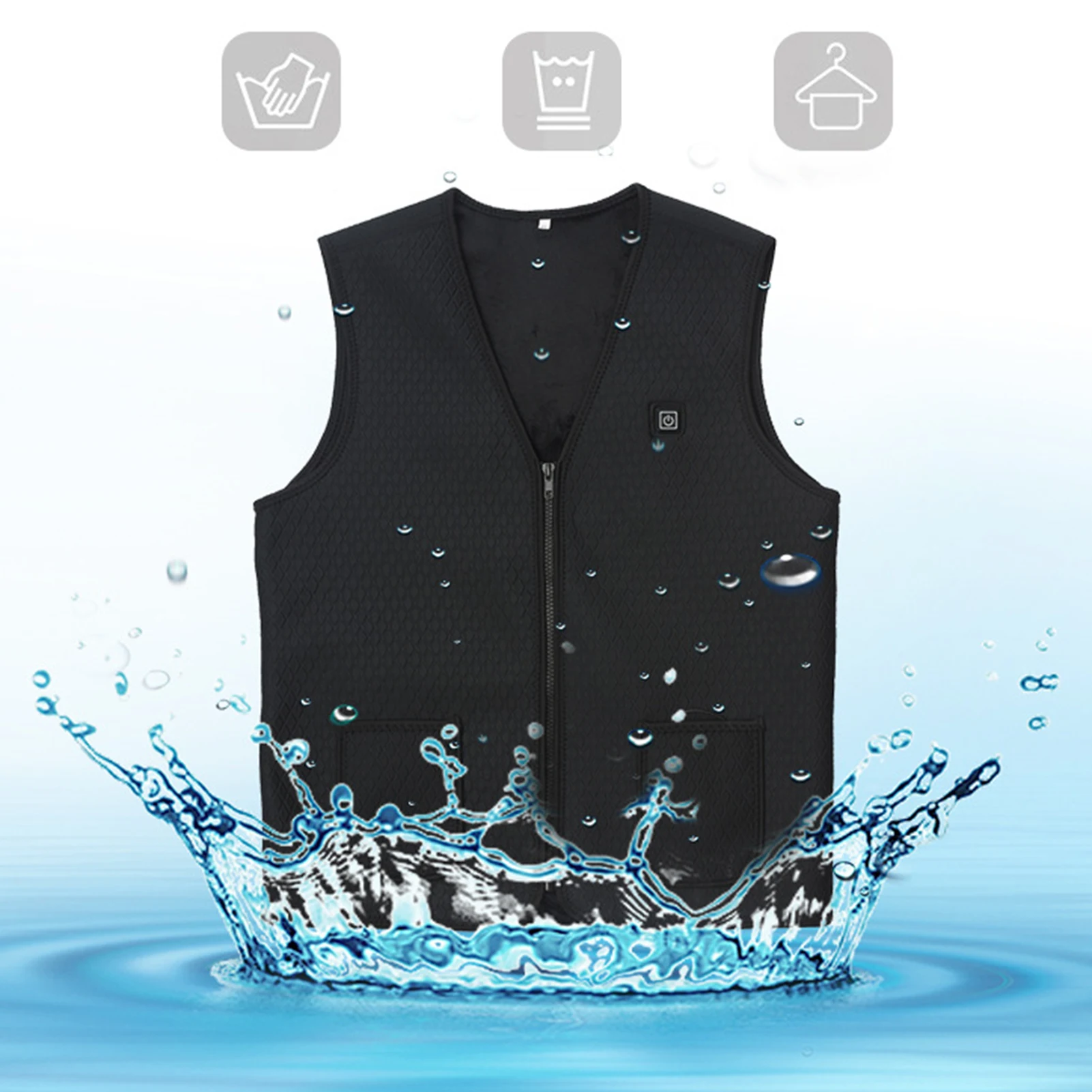 Men Women Winter Electric Heating Vest USB Infrared Jacket Thermal Waistcoat Self-Heating Cloth Elderly Fishing Outdoor Clothes