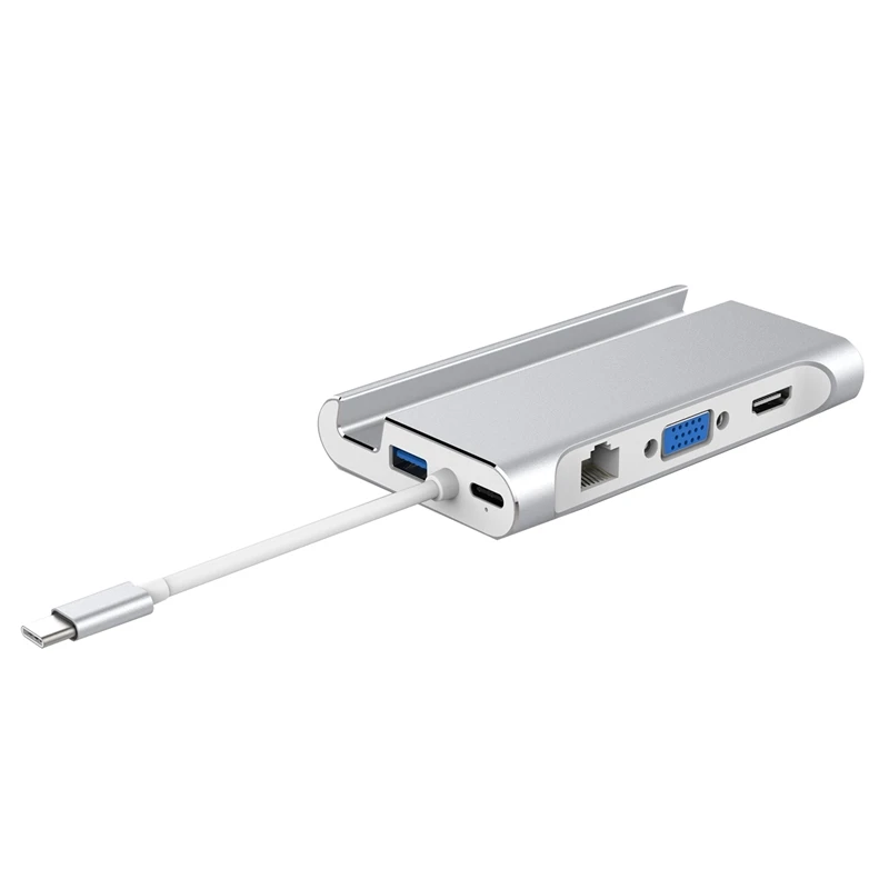 USB C док станция для ноутбука 3 0 HDMI VGA RJ45 PD концентратор Pro HP DELL поверхность Lenovo Samsung