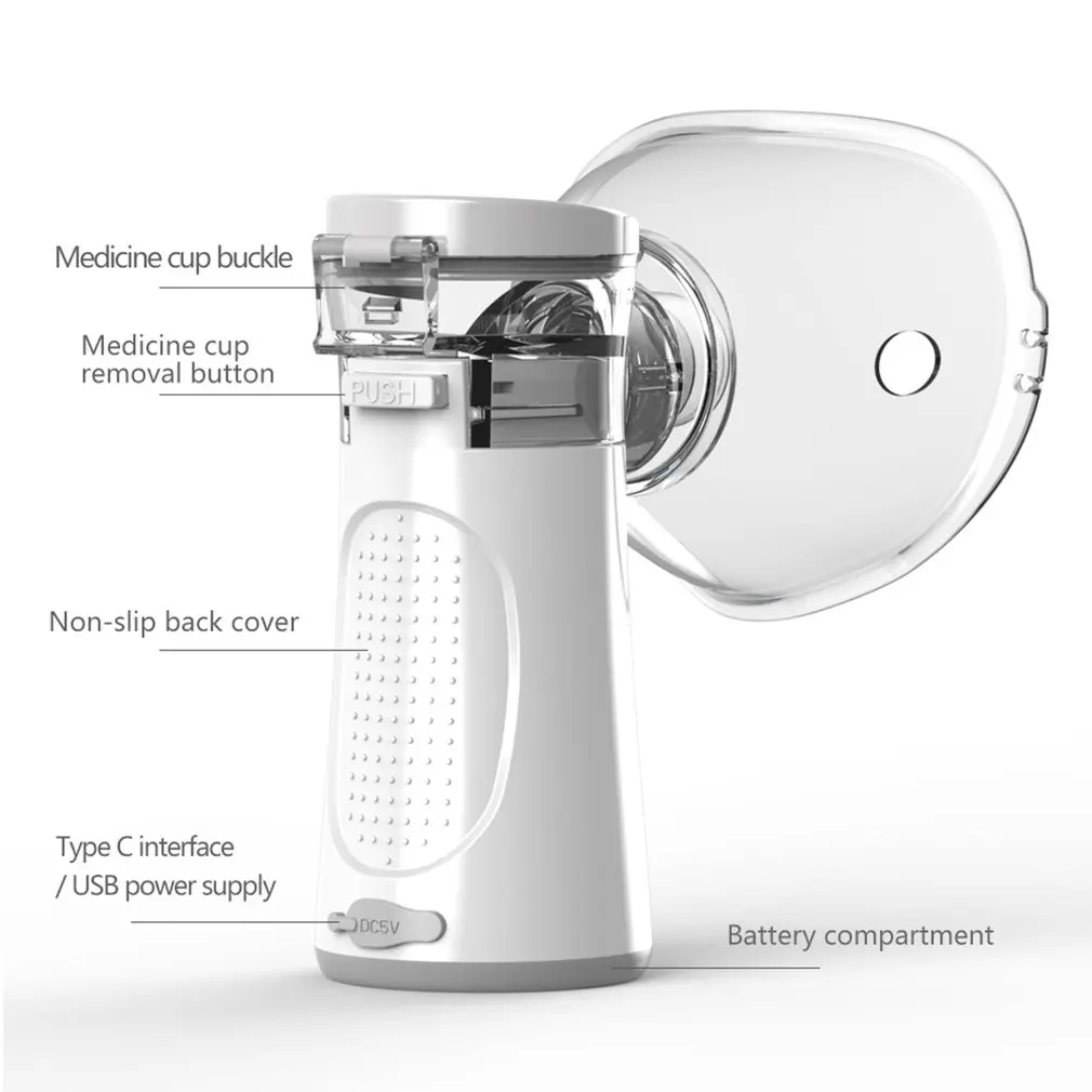 

Mini Portable Handheld Autoclean Inhale Nebulizer Mesh Atomizer Silent Inhaler Nebuliser Inhalator Ultrasonic Nebulizer