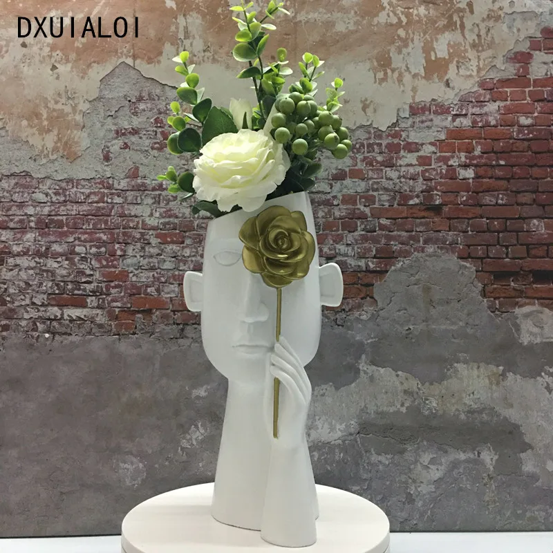 creative nordic vase decor art living room wine cabinet light luxury home decor cabinet coffee table flower arrangement simple free global shipping