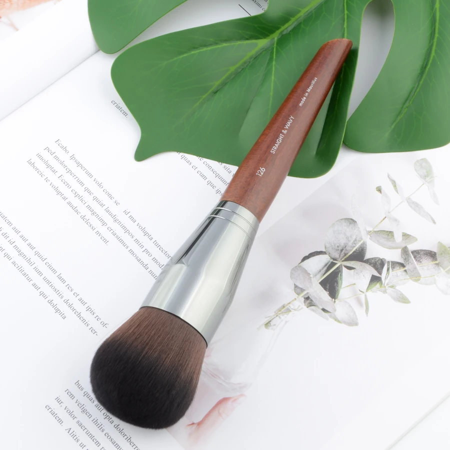Большая кисть для контурного макияжа #126 1 шт. румян из натурального дерева