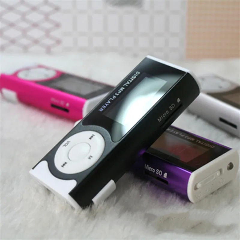 Мини USB Клип ЖК-экран MP3-плеер медиаплеер Поддержка 16 Гб Externa Micro SD