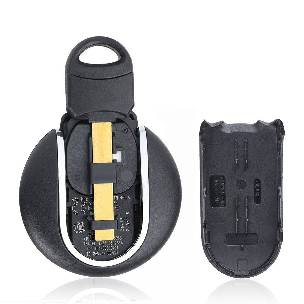 

KEYECU OEM Smart Remote Car Key Fob 315MHz 433MHz 3 Buttons for BMW Mini Cooper 2016 2017 Emergency Key Blade FCC ID: NBGIDGNG1
