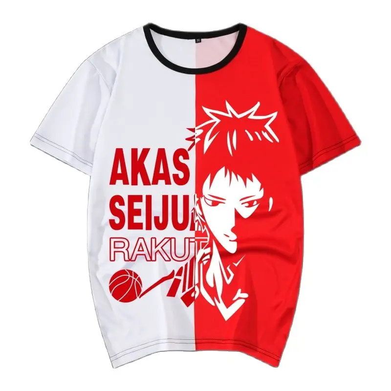 

Повседневная хлопковая футболка унисекс с аниме Cos Kuroko без корзины Kuroko Tetsuya, футболки