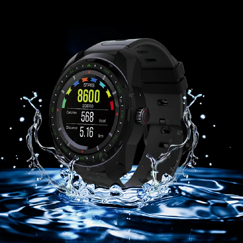 Умные часы SENBONO KW01 smart watch 1 0 дюймов HD Экран IP67 Водонепроницаемый Bluetooth 4 умные