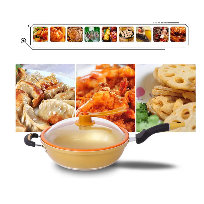 Антипригарная медная сковорода для жарки без покрытия от дыма и индукционной