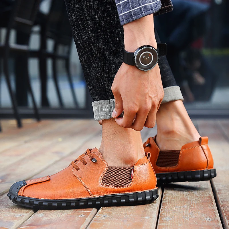 Новинка Мужская повседневная обувь ручной работы Высококачественная Обувь На