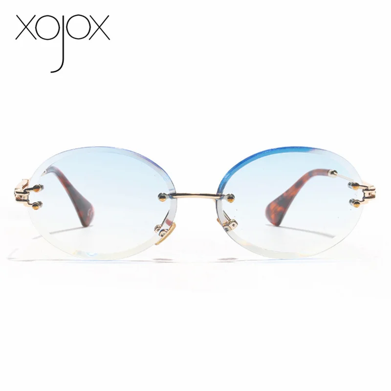 Очки солнцезащитные XojoX женские без оправы модные роскошные брендовые