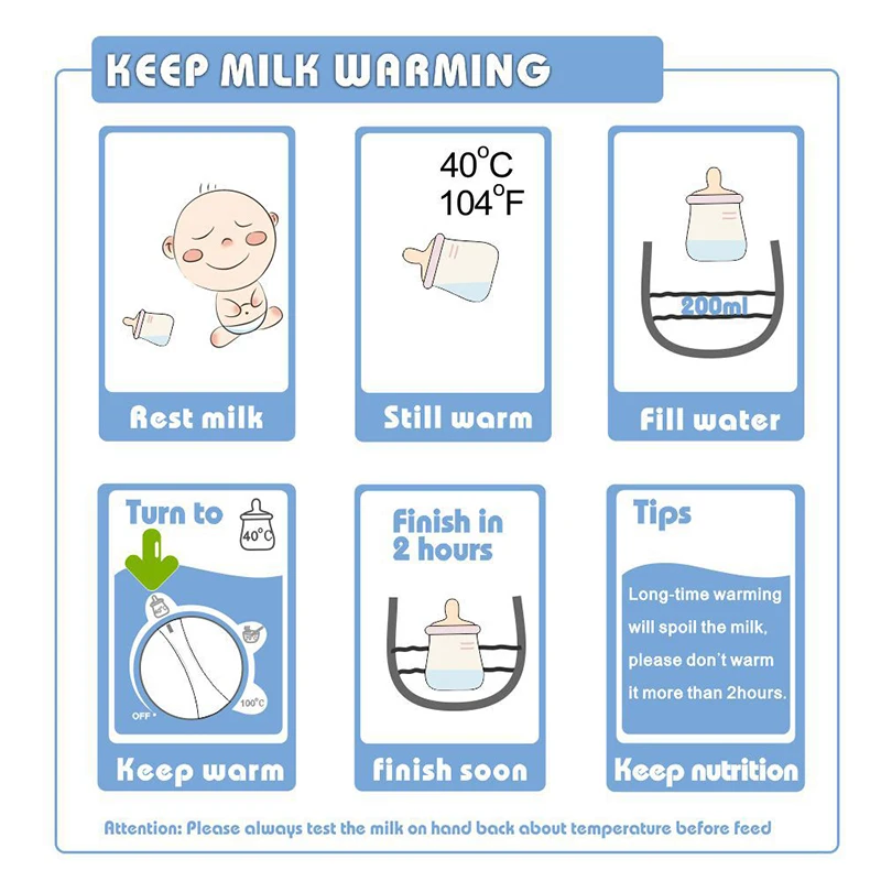 

Multifunction Infant Bottle Thermostat Baby Milk Warmer Heater Milk Feeding Baby Food Warm Bottle Sterilizer Heating Storage Box