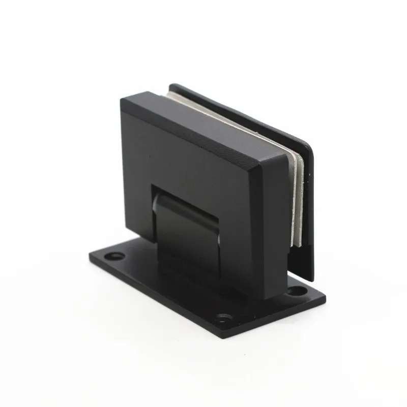 

Стеклянный дверной шарнир 180 градусов, черное Безрамное закаленное стекло, зажим для душевой комнаты, петля из нержавеющей стали, зажим для ...