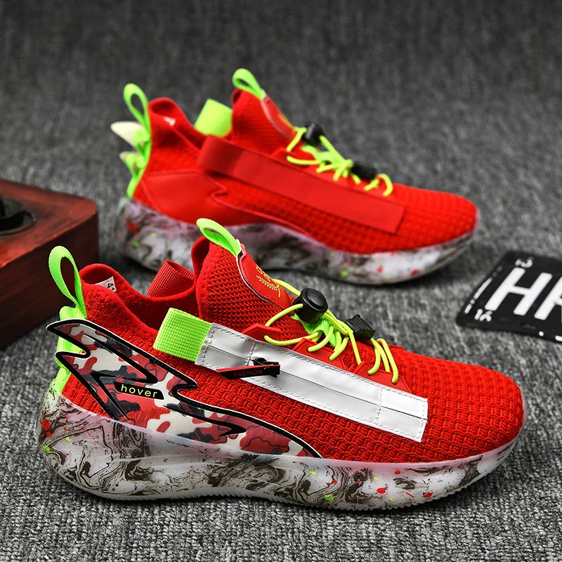 

Мужские кроссовки для бега высокого качества, дышащие дизайнерские модные Нескользящие демпфирующие легкие кроссовки для бега