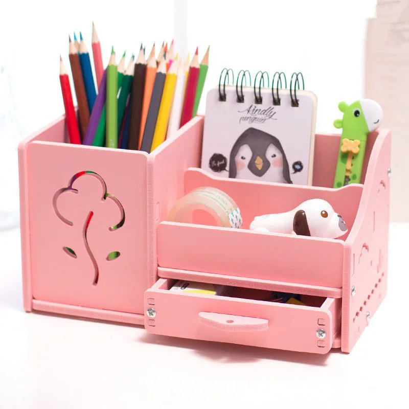 1 шт. Многофункциональный школьный стол ручка карандаши Ящик Контейнер Коробка