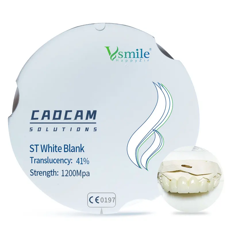 Vsmile Happyzir 95 мм ST циркониевые блоки для полного контура и короны стоматологической