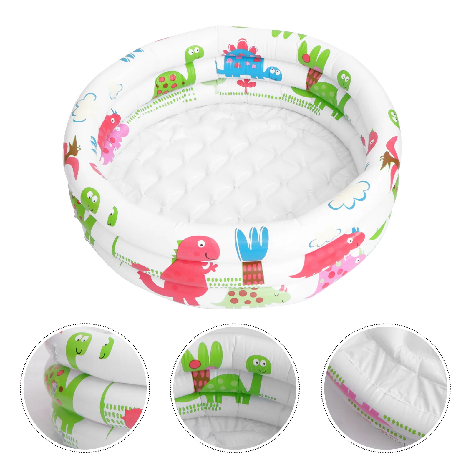 

PVC 3-Ring Round Inflatable Baby Swimming Pool Printed Pump Pool with Air Plump Included