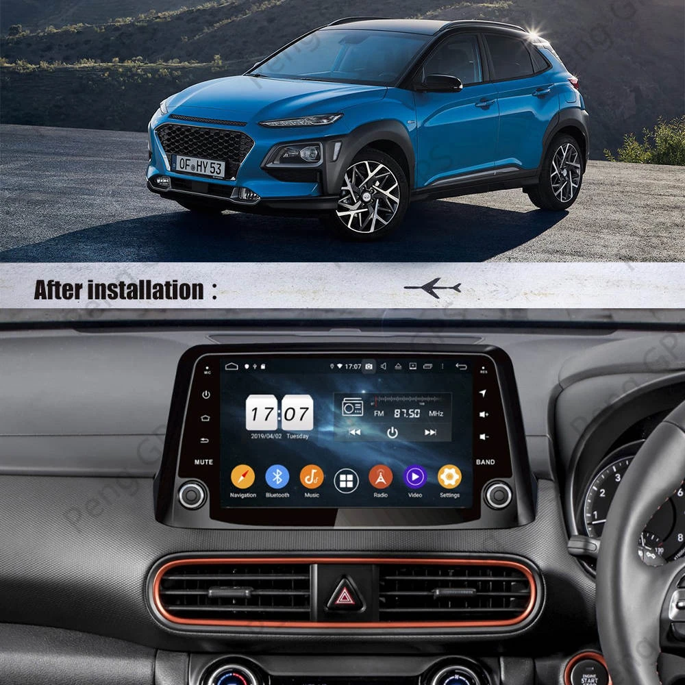 Android 9 0 PX6 DSP для Hyundai Encino Kona 2017 2018 2019 Автомобильный мультимедийный стерео