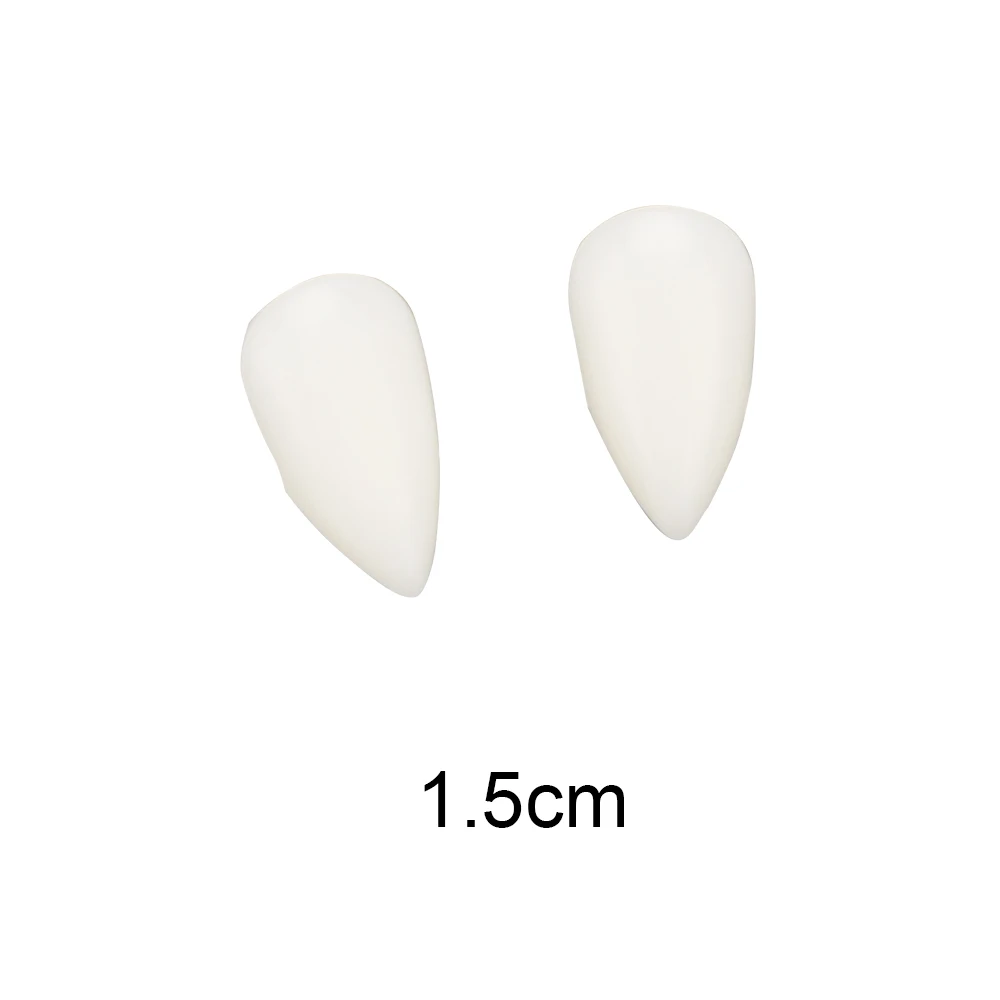 

1 Pair Dentures Props 4 size DIY Environmentally friendly resin Halloween Costume Props Party Vampire Teeth Fangs