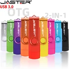 USB-флеш-накопитель JASTER OTG, 128 ГБ, 64 ГБ, 3,0 дюйма