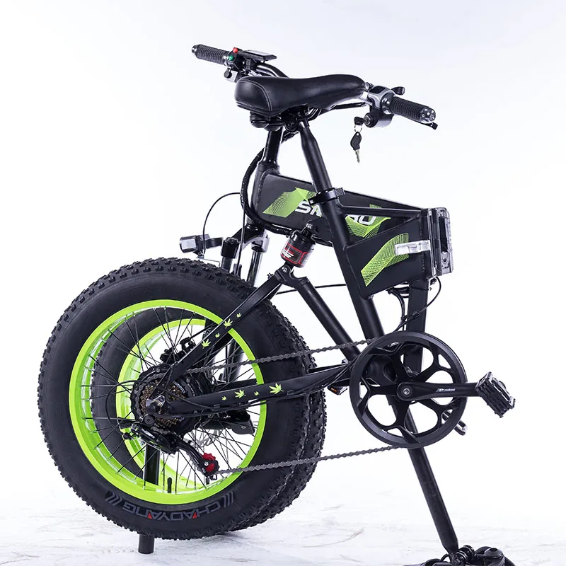 Billig Falten Elektro-bikes 1000W High Power Elektrische Fahrrad Mit 48V 14Ah Abnehmbare Lithium-Ionen Batterie 20-zoll Ebike Fett Reifen