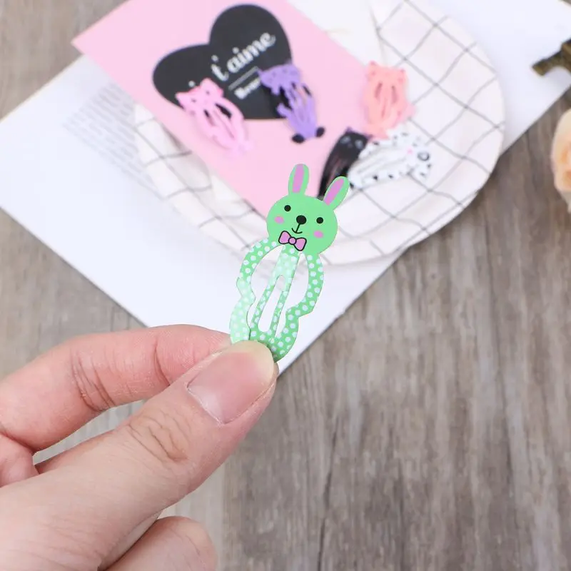 40 шт. милые заколки для волос девочек металлические несколько стилей маленькие