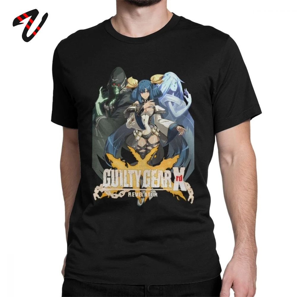 

T-Shirts Men Dizzy Guilty Gear Xrdr Tees Revelator Heaven And Hell Rock T Shirt Slim Fit GuiltyGear Fighting Game FGC Clothes