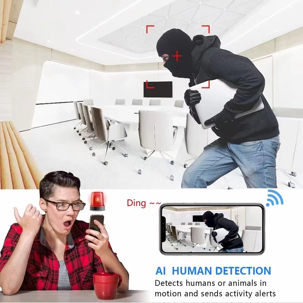 Мини-камера с Ии и функцией ночного видения Wi-Fi Micro USB | Электроника