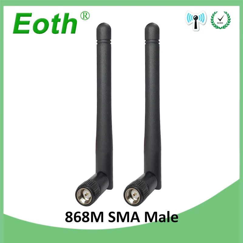 EOTH 50 100pcs 868mhz antenna 3dbi sma male 915mhz lora antene pbx iot module lorawan signal receiver antena high gain