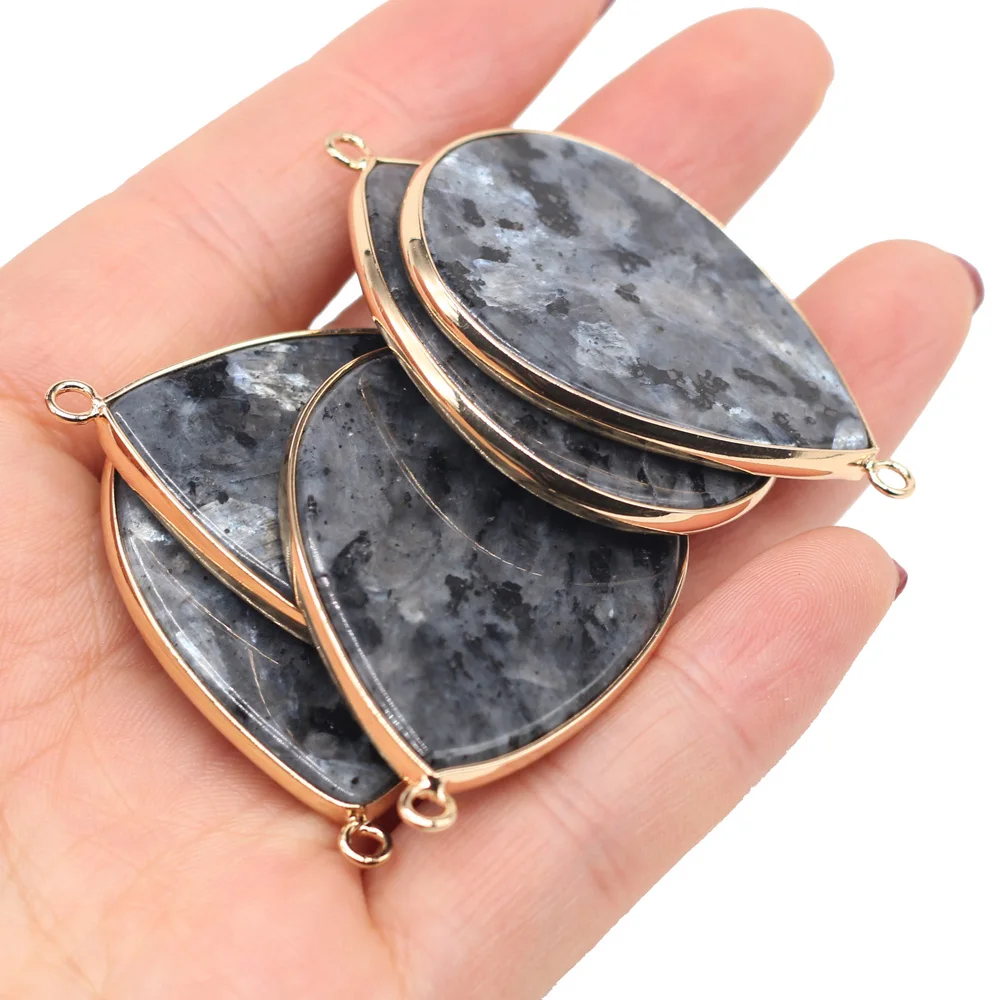 

Natural Stone Flash Labradorite Pendants Big Water Drop Gemstone Charms for Jewelry Making Necklace Earring Accessories