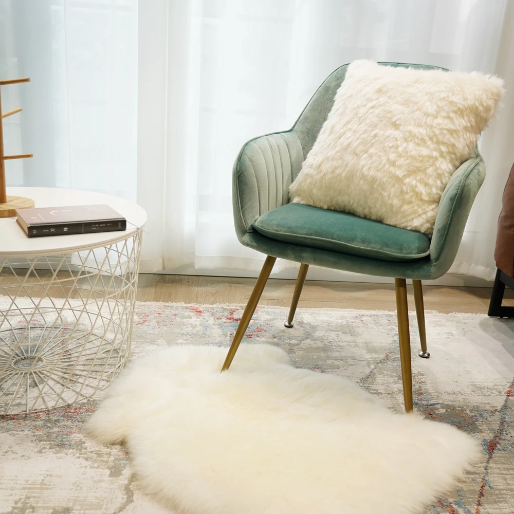 65x70 см Австралийский коврик из овчины натуральный мех ковер шкуры для дивана