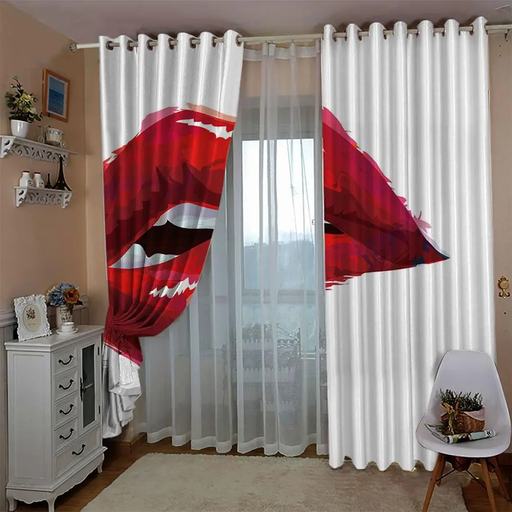 Занавески с 2 панелями термоизолированные затемняющие комнатные оконные