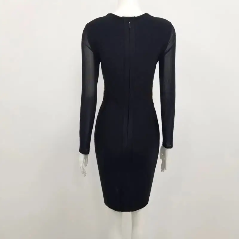 

Winter Women Sexy V Neck Long Sleeve Lace Floral Red Black Bandage Dress 2019 Mesh Celebrate Christmas Party Lady Bodycon Dress