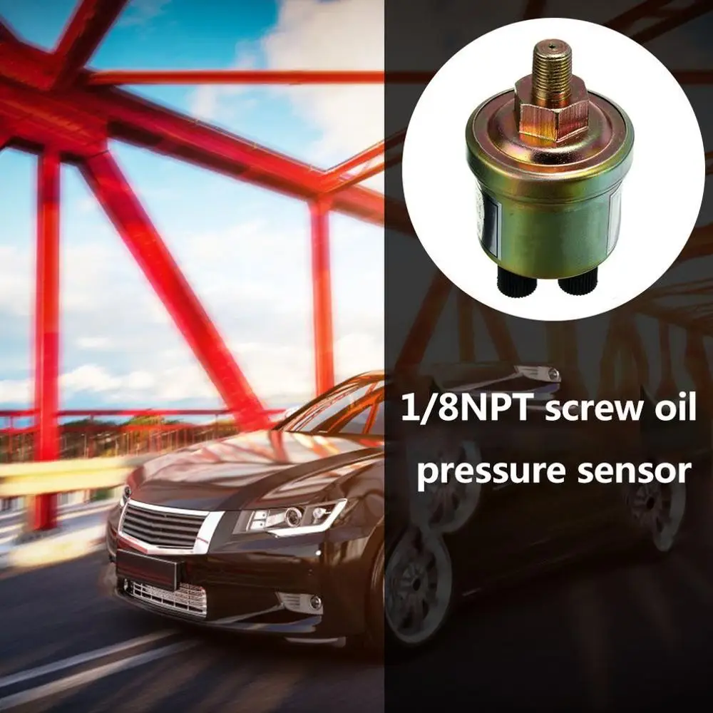 Engine Oil Pressure Sensor Gauge Sender Switch Sending Unit 1/8 NPT 80x50mm Car Accessories |