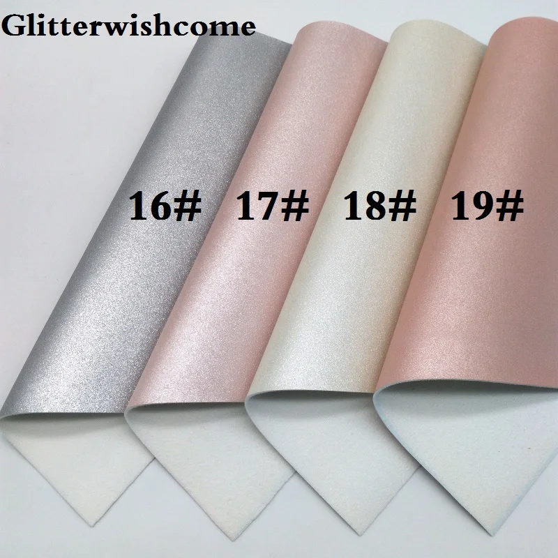 Glitterwishcome 21X29 см А4 Размер синтетическая кожа, металлическая кожа, искусственный винил из искусственной кожи для бантов, GM051A
