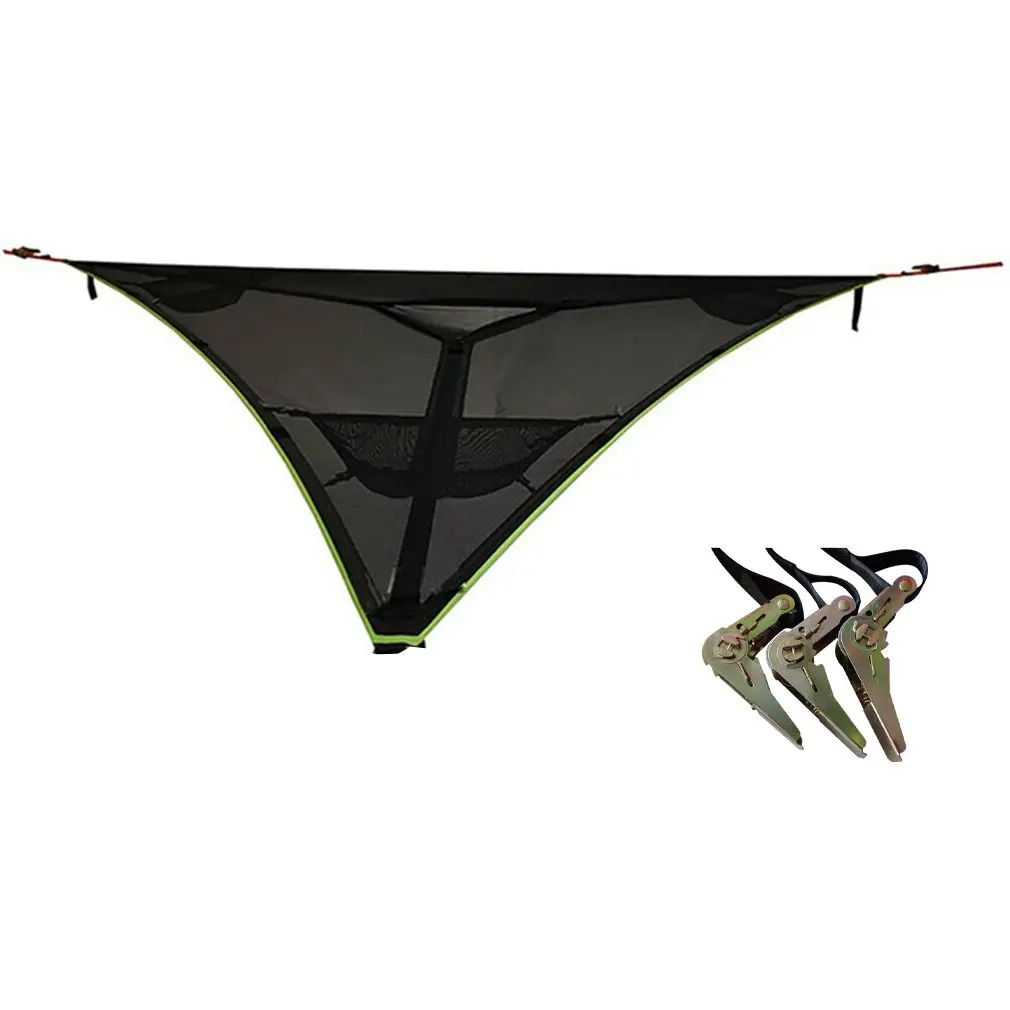 

Multi-person 3 Point Design Portable Hammock Multi-functional Triangle Antenna Mat Convenient Camping Sleep 2x2x2M