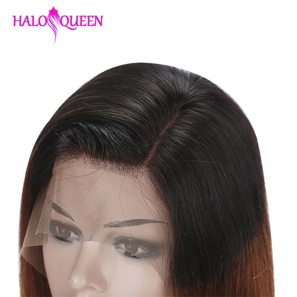 Парики из натуральных волос HALOQUEEN прямые волосы Remy 130% 150% плотность 13*4 кружевные