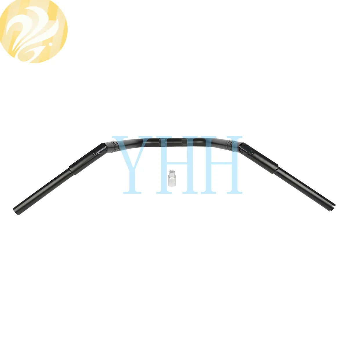 

Black 10" Rise 1-1/4" Fat Motorcycle Handlebar Iron Ape Hanger Bar For FLSTC FLSTF FLSTFB FXST Steel