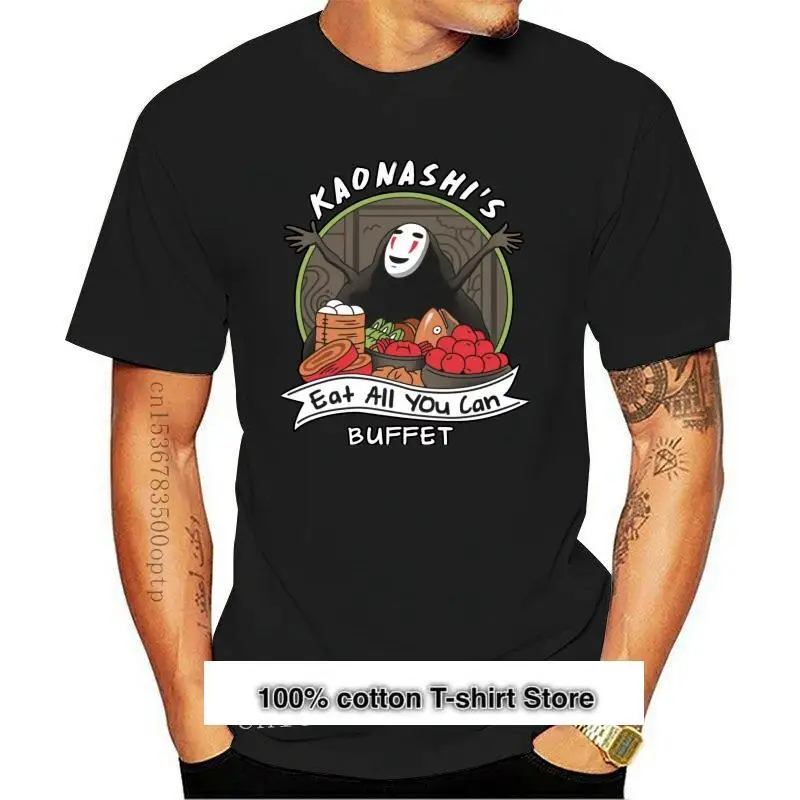 

Camiseta de Kaonashi de манга corta para hombre, camisa de verano, japon, animatops, nueva