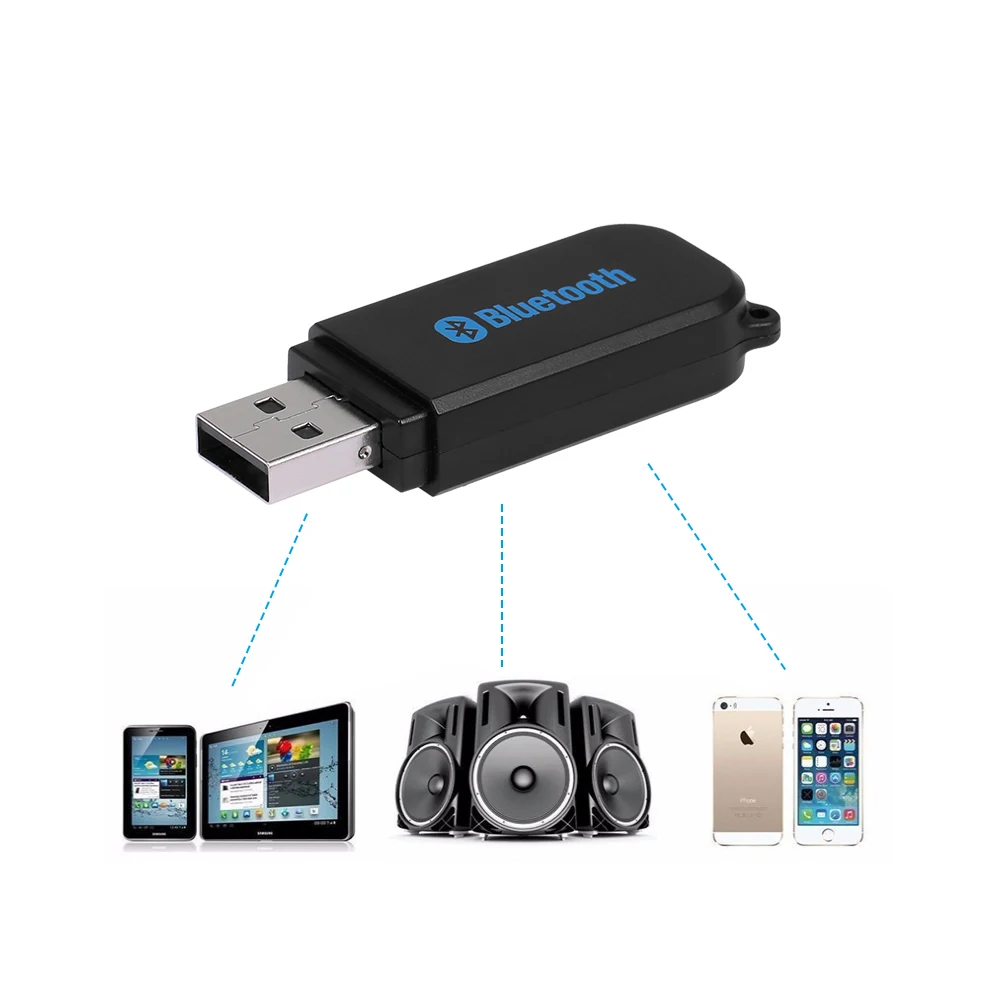 USB беспроводной музыкальный приемник BT конвертер стерео 3 5 мм AUX аудио