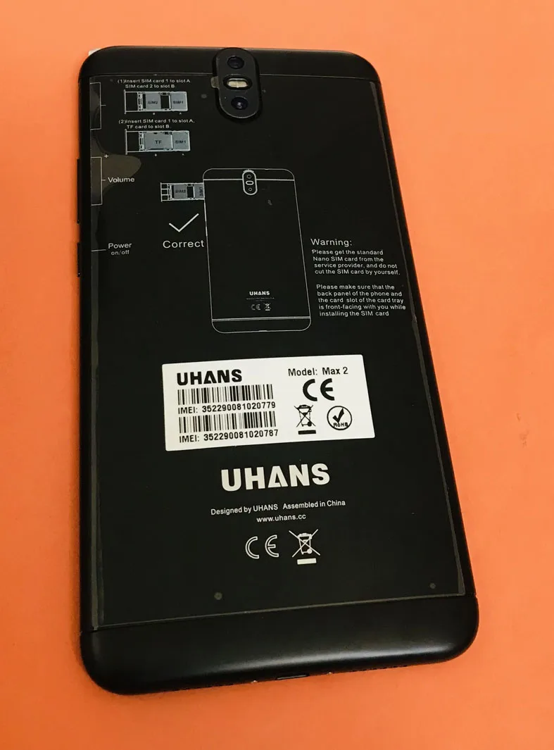 

Original Touch screen + LCD display+motherboard 4G RAM+64G ROM for Uhans Max 2 MT6750T Octa Core 6.44 inch FHD Free shipping