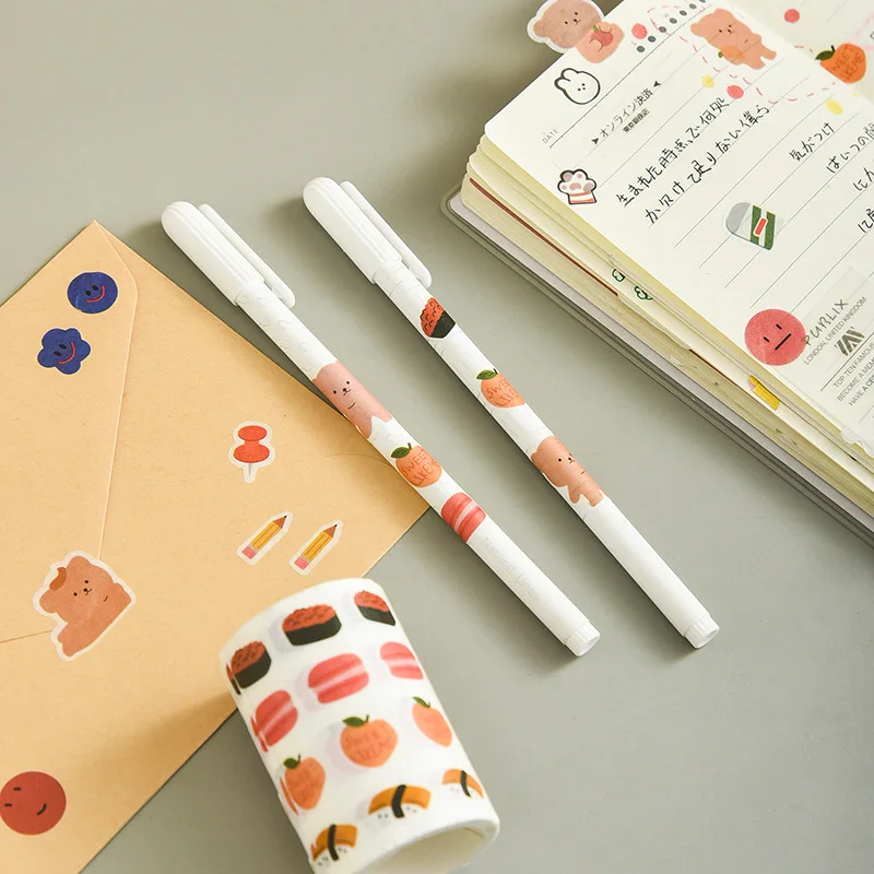 

Kawaii Expression Bear Washi Tape Decorative Adhesive Dot Masking Tape Stickers DIY Stationery Tape School Supplies