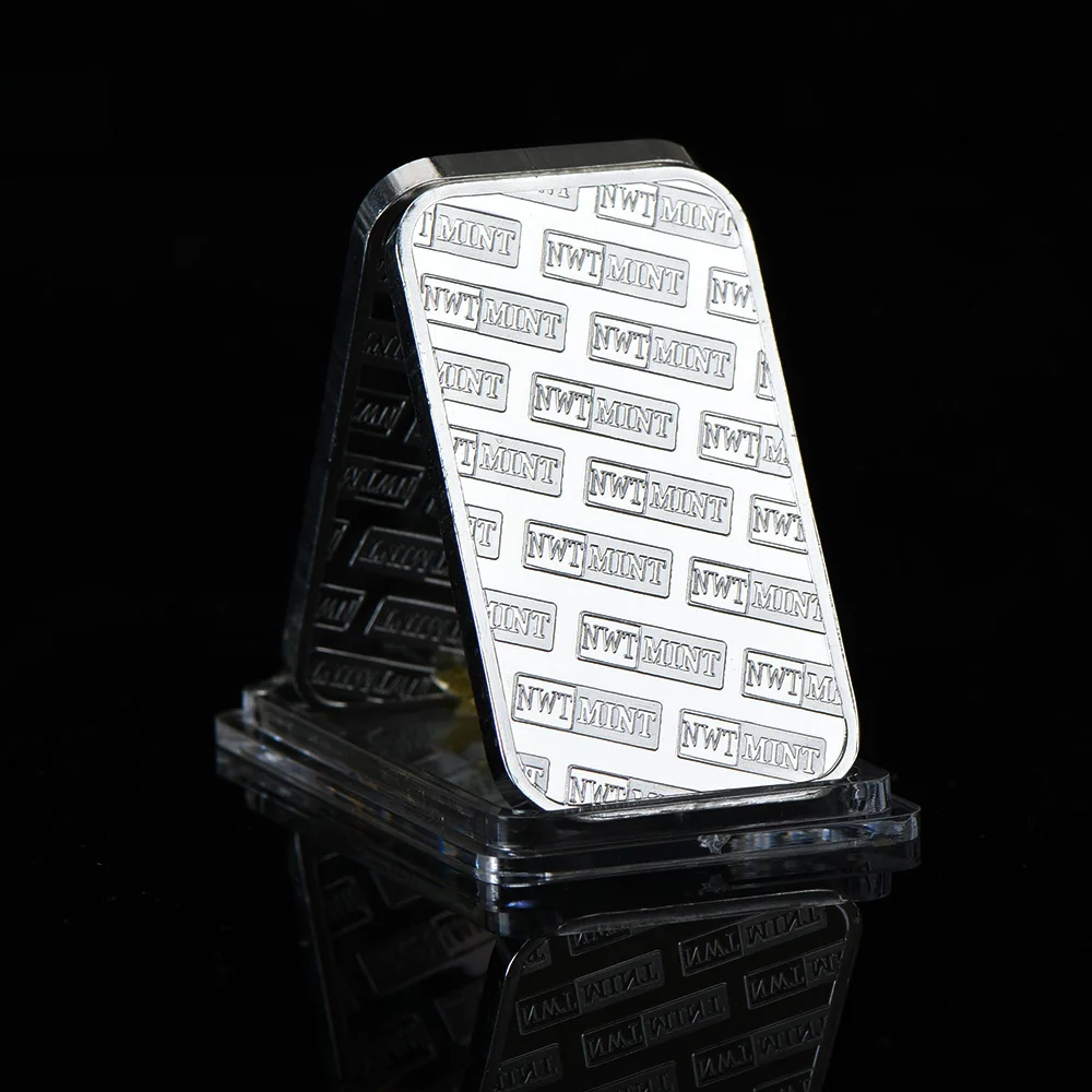 Качественный посеребренный металлический бар художественное ремесло монетного