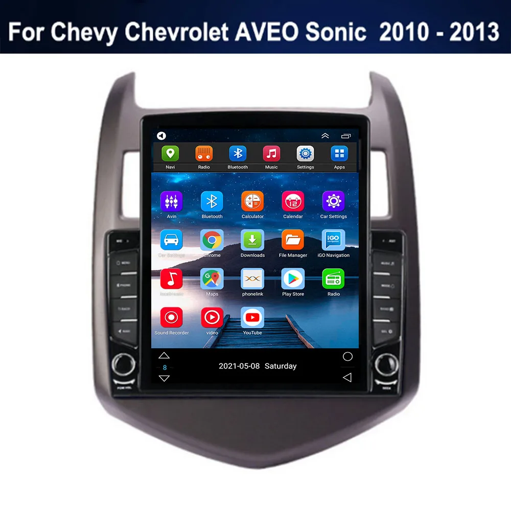 

4G LTE 9,7 "Android для Chevy Chevrolet AVEO Sonic 2010 - 2013 Tesla тип автомобиля Радио Мультимедийный видеоплеер навигация GPS RDS