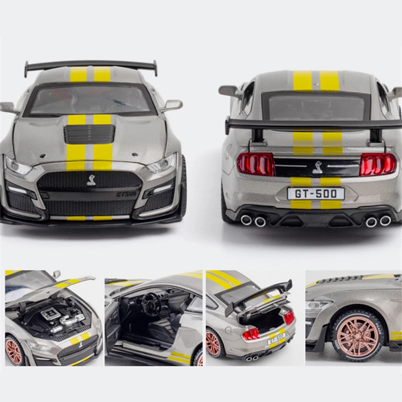 Модель спортивного автомобиля Mustang Shelby GT500 1:32 из сплава модель литая и