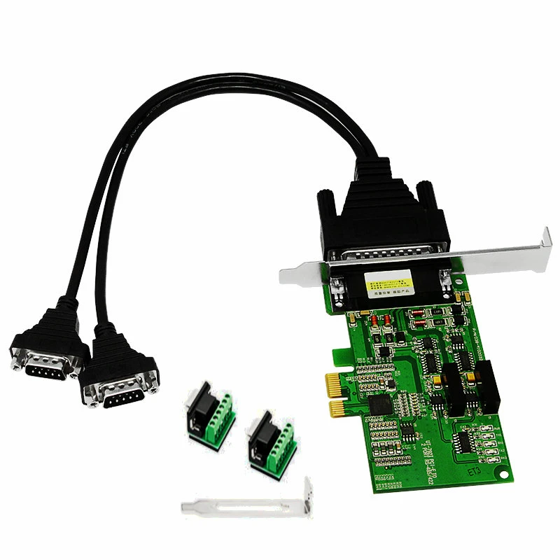 

Высокоскоростной последовательный адаптер PCI-E на 2 порта памяти/422 с изоляцией, промышленные последовательные адаптеры PCI-E Multiport