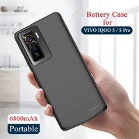 power bank case for vivo iqoo 5 pro 5g battery cases 6800mah external battery charging powerbank case for iqoo 5 battery cover