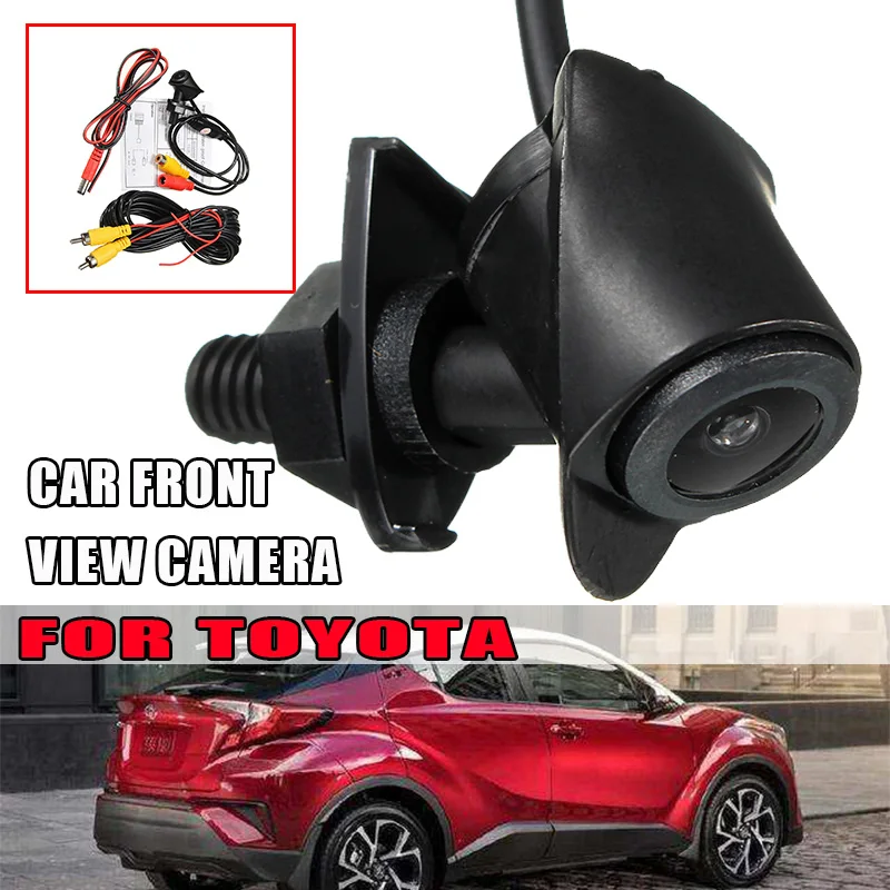 Car DVR Front View Camera Parking Waterproof Wide Angle Logo Embedded For Toyota Prado Highlander Land Camry Verso EZ RAV4 Cruis |