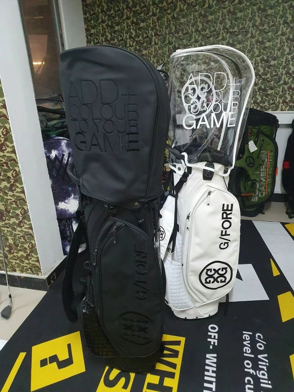 New G4 Golf bag High quality Graffiti clubs staff with two caps | Спорт и развлечения