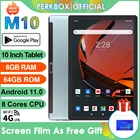 Планшет Perkbox M10 на Android 11,0, восемь ядер, экран 10 дюймов, 6 ГБ + 64 ГБ