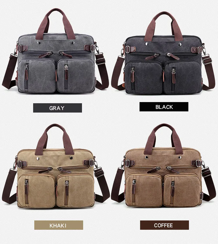 WOBAG Мужская модная дорожная сумка через плечо сумка Холщовая Сумка большой портфель большая Повседневная Деловая мужская сумка для ноутбука