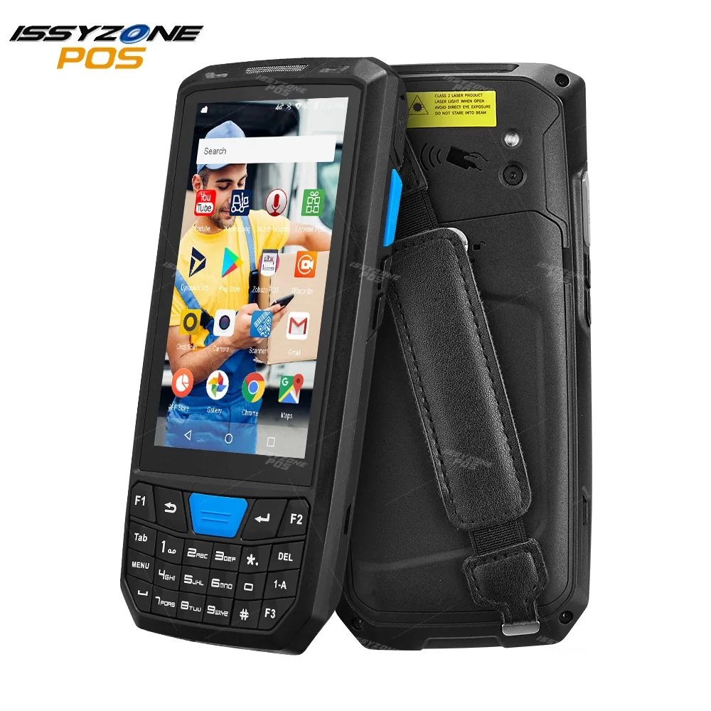 ISSYZONEPOS Прочный Android 8 1 PDA обрабатывается POS терминал 1D 2D сканер штрих кода сборщик